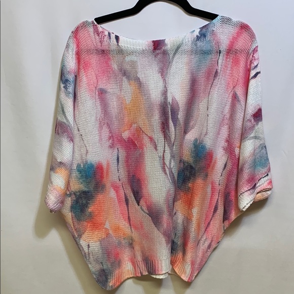 Colorful Oversized Knit Blouse - Picture 4 of 5